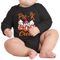 Funny Halloween Costume Pre K Boo Crew Pre K Boys Long Sleeve Baby Bodysuit | Artistshot