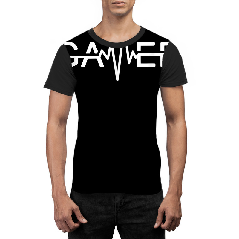 Gamer Heartbeat Video Games Graphic T Shirt Graphic T-shirt | Artistshot