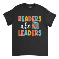 Readers Are Leaders Boho Leopard Book Lover Back T Classic T-shirt | Artistshot