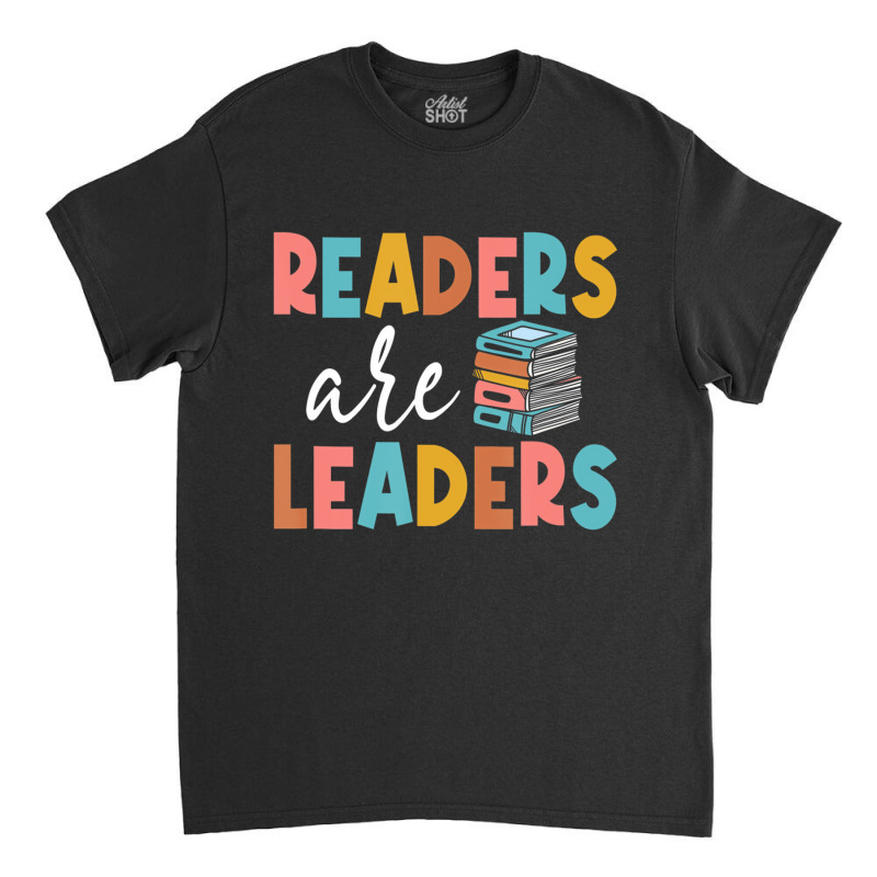 Readers Are Leaders Boho Leopard Book Lover Back T Classic T-shirt by bettincam | Artistshot