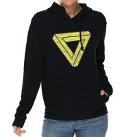 Impossible Geometry Futuristic Distressed Multi Tr Lightweight Hoodie | Artistshot