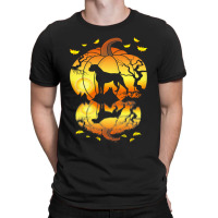 Boxer Dog Water Reflection In A Pumpkin Halloween  T-shirt | Artistshot