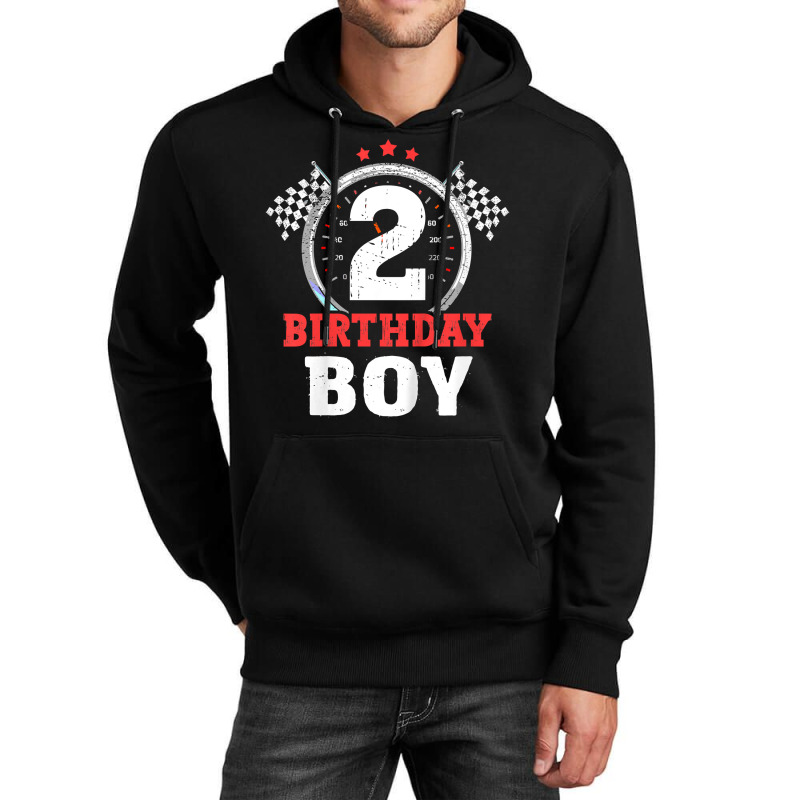 Kids Birthday Boy 2 Two Race Car 2nd Birthday Raci Unisex Hoodie | Artistshot