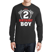 Kids Birthday Boy 2 Two Race Car 2nd Birthday Raci Long Sleeve Shirts | Artistshot