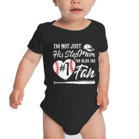 I'm Not Just His Stepmom Im His Number One Fan Bas Baby Bodysuit | Artistshot