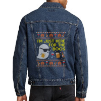 Funny Here For The Boos Sweatshirt Ugly Halloween  Men Denim Jacket | Artistshot