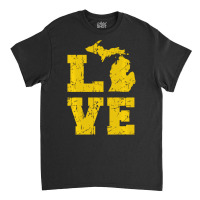 Michigan Love Mi Vintage Sweatshirt Classic T-shirt | Artistshot