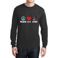 Peace Love Stem Science Technology Engineering Mat Long Sleeve Shirts | Artistshot