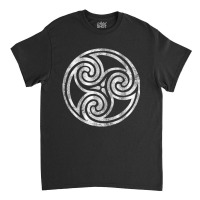 Irish Celtic Knot Vintage Ireland Spiral Triskele Classic T-shirt | Artistshot