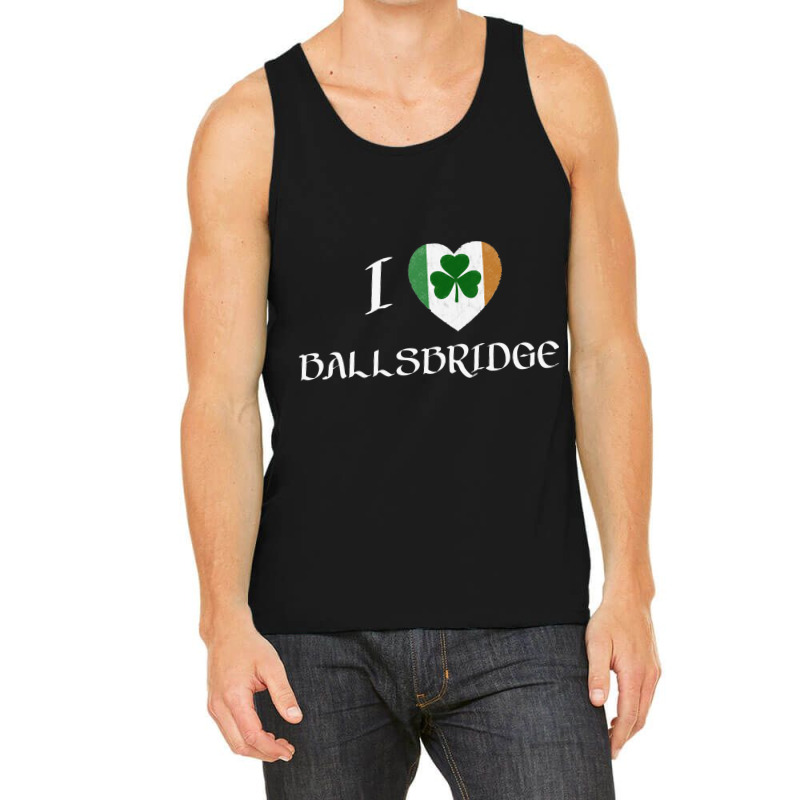 I Love Ballsbridge Ireland Flag Heart Shamrock Tank Top | Artistshot