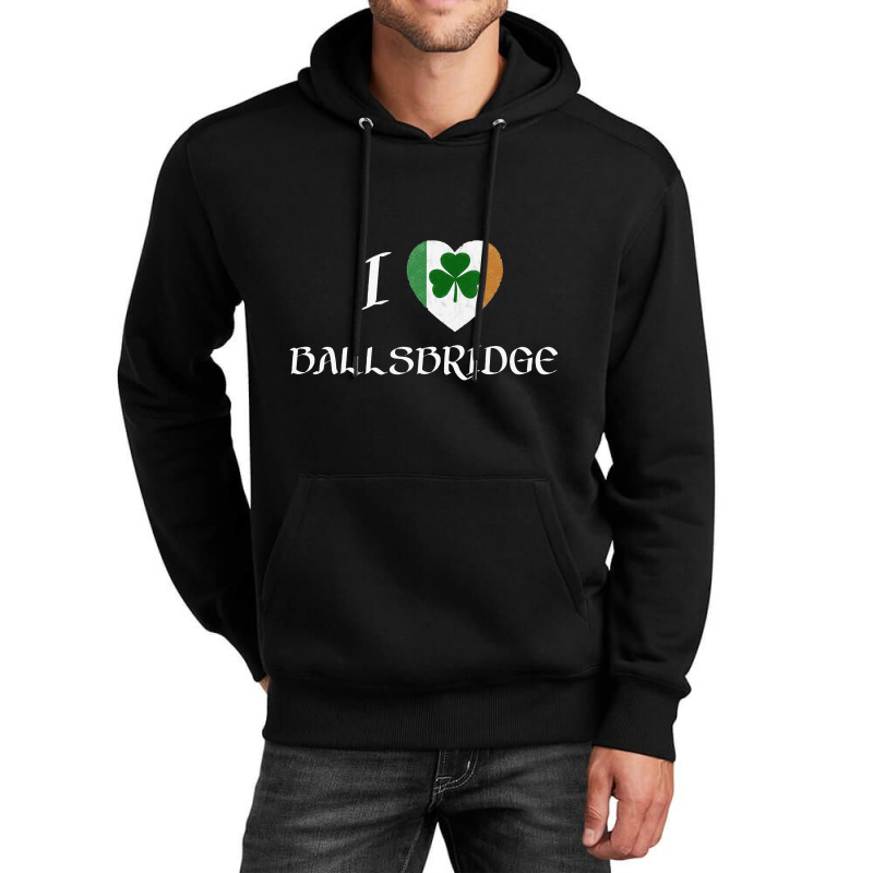 I Love Ballsbridge Ireland Flag Heart Shamrock Unisex Hoodie | Artistshot