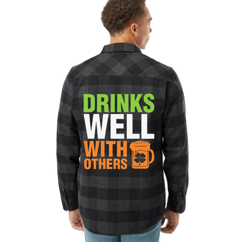 Irish Beer Drink Shamrock Happy Saint Patrick Flannel Shirt | Artistshot