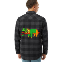 Leprechaun Sloth St Patricks Day Irish Shamrock Flannel Shirt | Artistshot