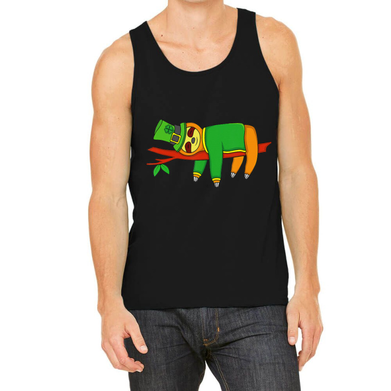 Leprechaun Sloth St Patricks Day Irish Shamrock Tank Top | Artistshot