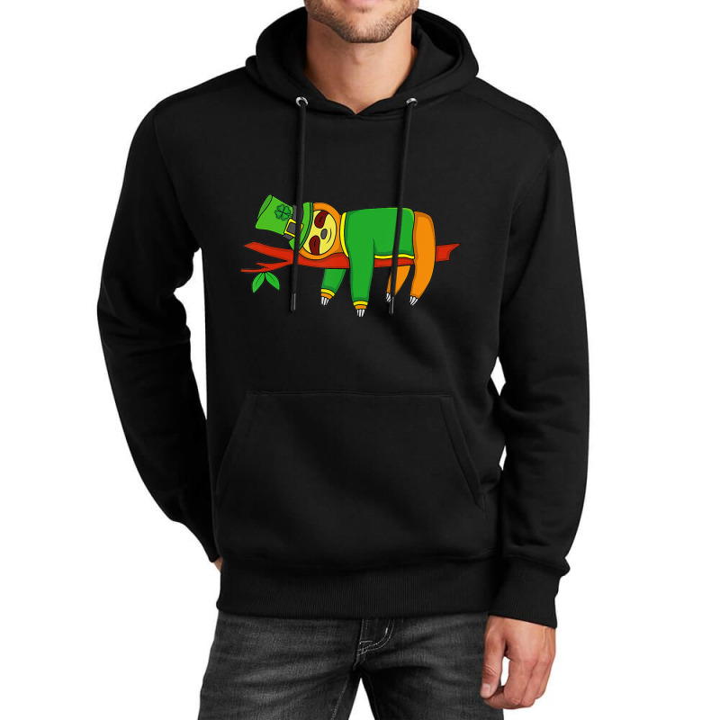 Leprechaun Sloth St Patricks Day Irish Shamrock Unisex Hoodie | Artistshot