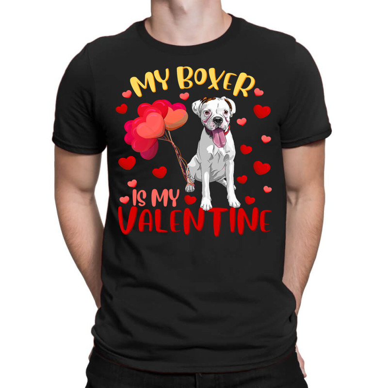 Boxer My Boxer Is My Valentine Heart Funny Boxer V T-shirt | Artistshot
