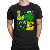 Funny Irish Nurse St Patrick's Day Shamrock Love T-shirt | Artistshot