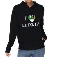 I Love Leixlip Ireland Eire Flag Heart Shamrock Lightweight Hoodie | Artistshot