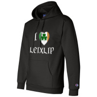 I Love Leixlip Ireland Eire Flag Heart Shamrock Champion Hoodie | Artistshot