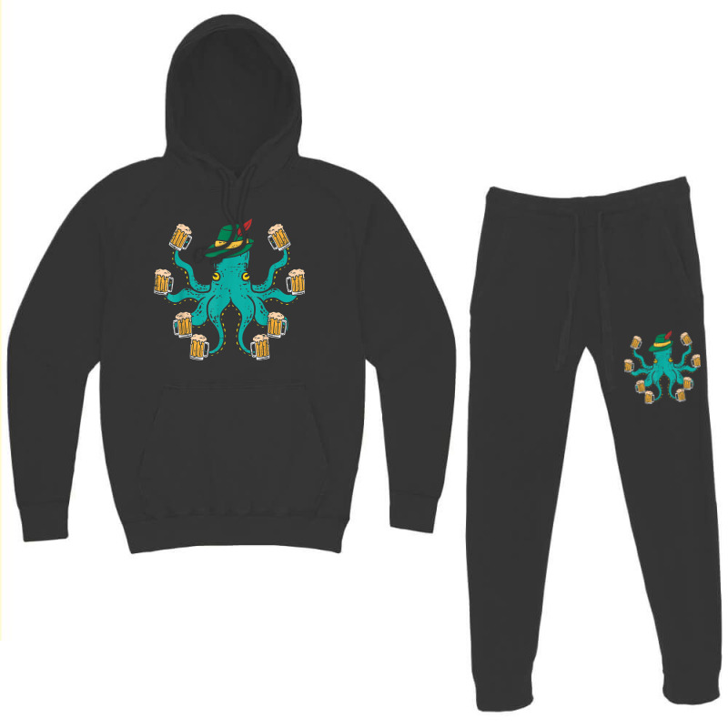 German Octopus Oktoberfest Funny Bavarian Festival Hoodie & Jogger Set | Artistshot