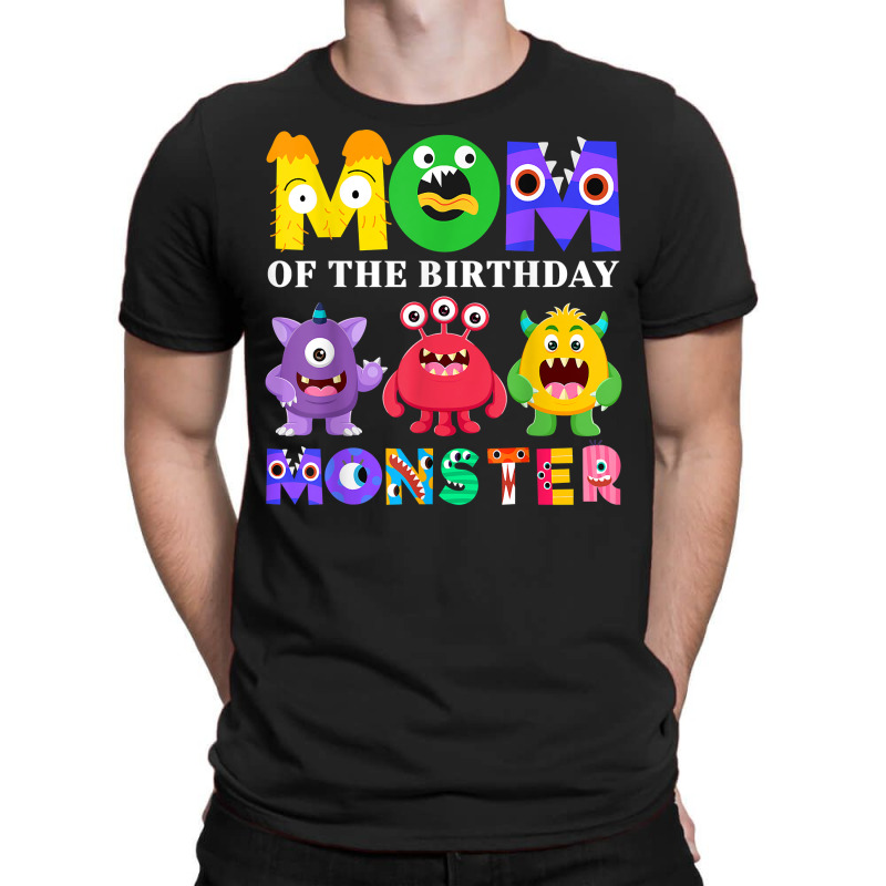 Mom Little Monster Kids 1st Birthday Party Family T-shirt | Artistshot