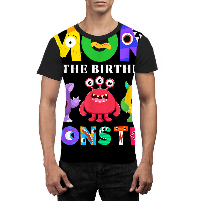 Mom Little Monster Kids 1st Birthday Party Family Graphic T-shirt | Artistshot