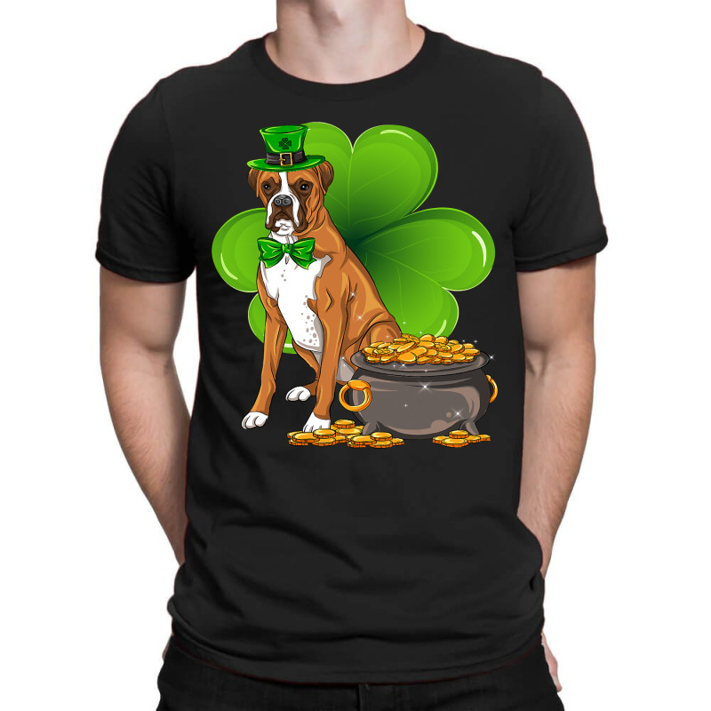 Boxer St Patrick's Day Boxer Shamrock Pet Dog Love T-shirt | Artistshot