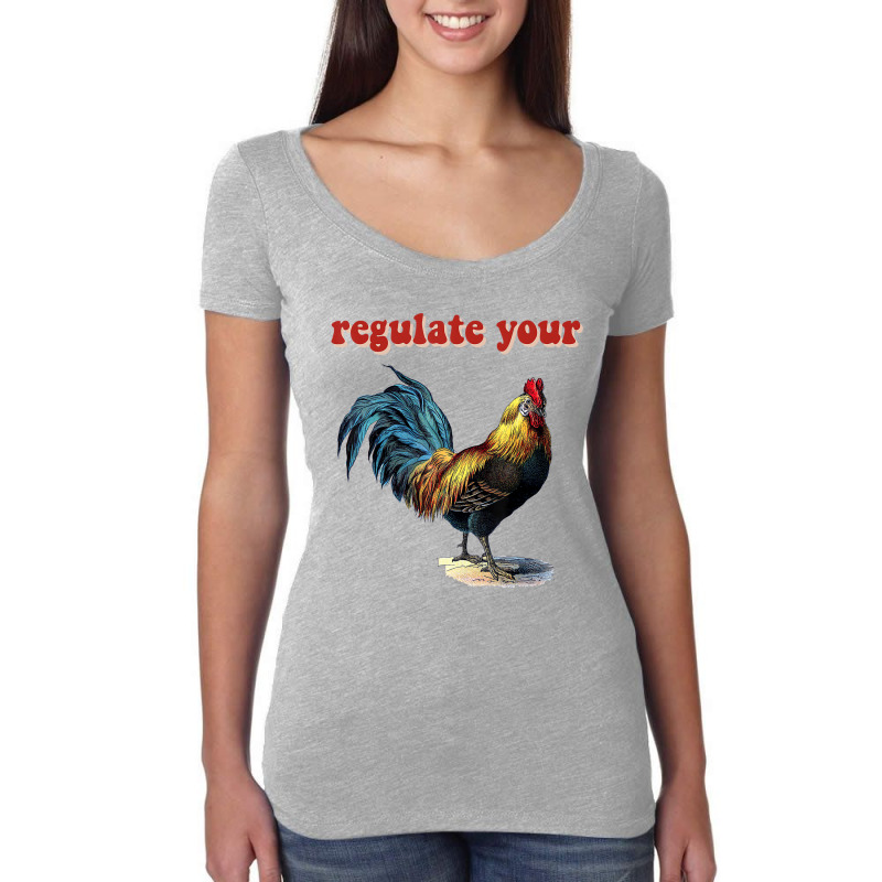 Regulate Your Rooster T Shirt Women's Triblend Scoop T-shirt by bettincam | Artistshot