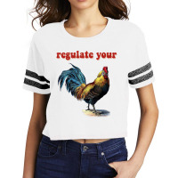 Regulate Your Rooster T Shirt Scorecard Crop Tee | Artistshot