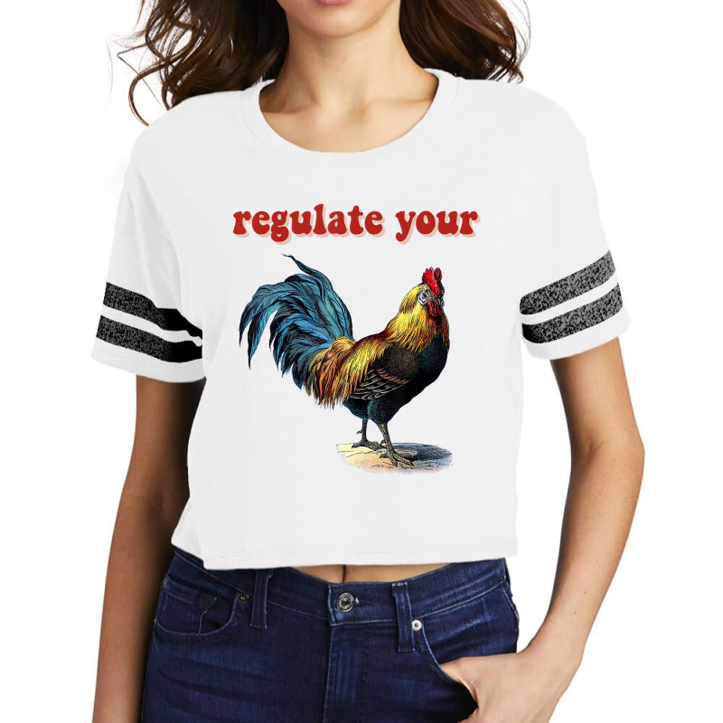 Regulate Your Rooster T Shirt Scorecard Crop Tee by bettincam | Artistshot