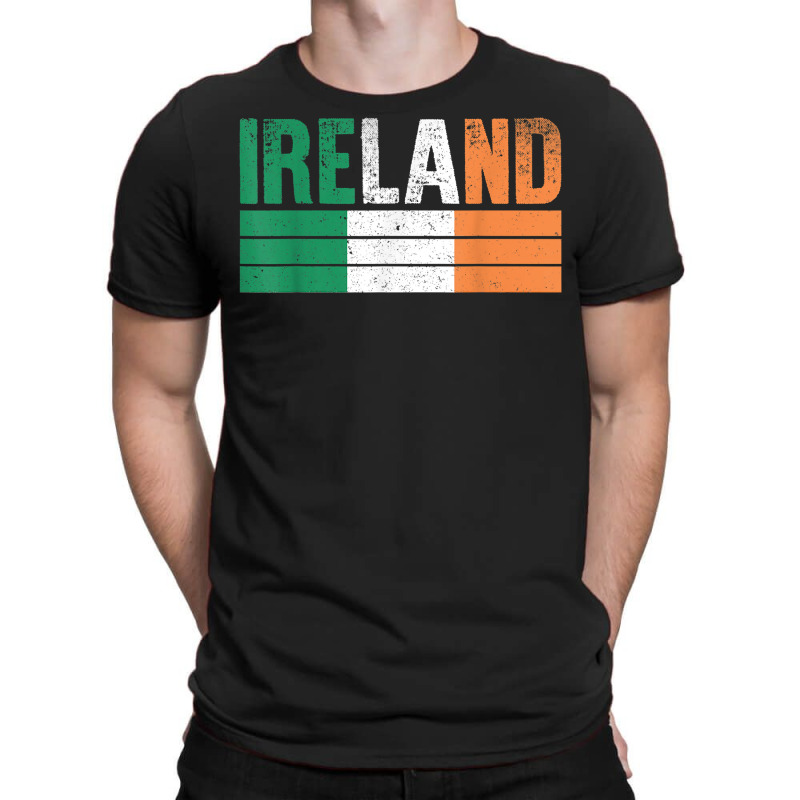 Vintage Ireland Flag Irish St Patrick Day Mens Wom T-shirt | Artistshot