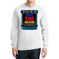 Level 100 Days Of School Unlocked Video Game Arcad Long Sleeve Shirts | Artistshot