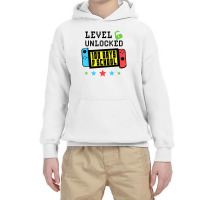 Level Unlocked 100 Days Of School Gamer Graphic Ar Youth Hoodie | Artistshot