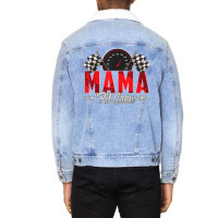 Race Car Birthday Party Racing Family Mama Pit Cre Unisex Sherpa-lined Denim Jacket | Artistshot