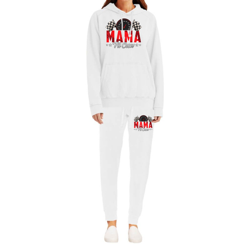 Race Car Birthday Party Racing Family Mama Pit Cre Hoodie & Jogger Set | Artistshot