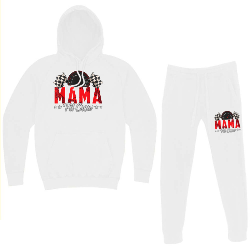 Race Car Birthday Party Racing Family Mama Pit Cre Hoodie & Jogger Set | Artistshot