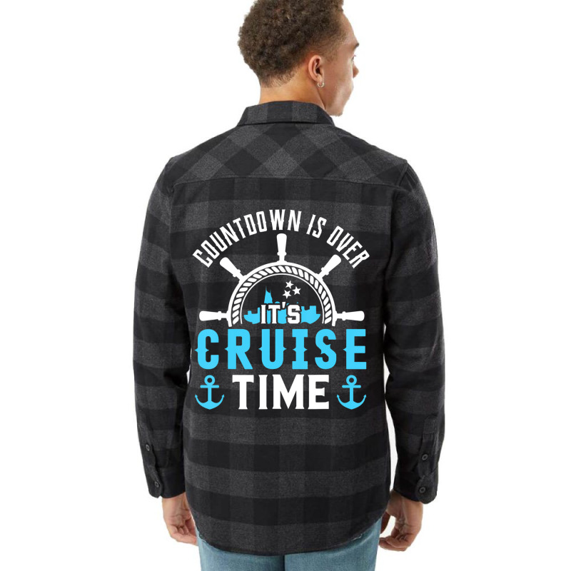 Countdown Is Over Its Cruise Time Shirt Couple Cru Flannel Shirt | Artistshot