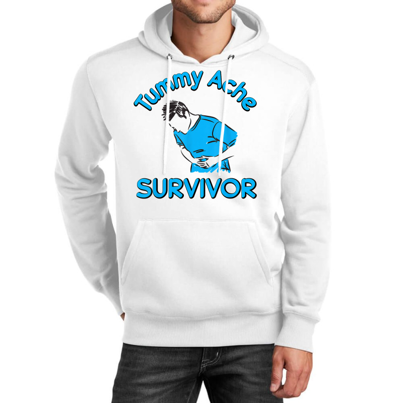 Vintage Tummy Ache Survivor Stomachache Ibs Funny Unisex Hoodie | Artistshot