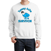 Vintage Tummy Ache Survivor Stomachache Ibs Funny Crewneck Sweatshirt | Artistshot