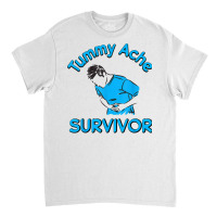 Vintage Tummy Ache Survivor Stomachache Ibs Funny Classic T-shirt | Artistshot