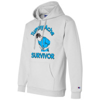 Vintage Tummy Ache Survivor Stomachache Ibs Funny Champion Hoodie | Artistshot