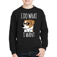 I Do What I Want Jack Russell Terrier T Shirt Funn Youth Sweatshirt | Artistshot