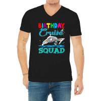 Birthday Cruise Squad Funny Boat Cruising Squad 20 V-neck Tee | Artistshot