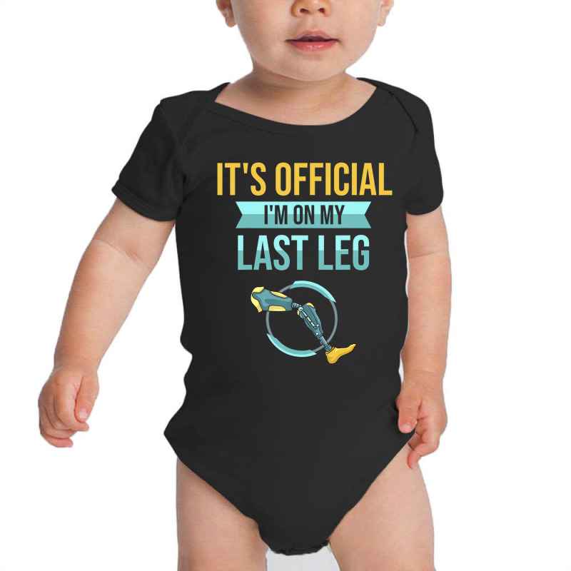 Leg Prosthetic Gift Leg Amputation Amputee T Shirt Baby Bodysuit by ewubea | Artistshot