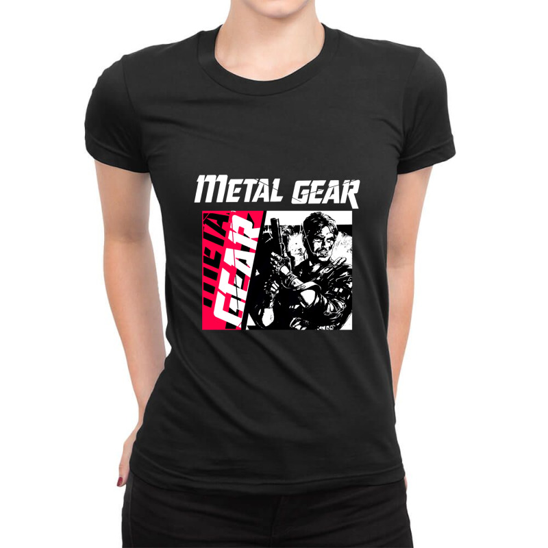 Metal Gear Solid Retro Ladies Fitted T-Shirt by CHARLOTTELYNNTAYLOR | Artistshot