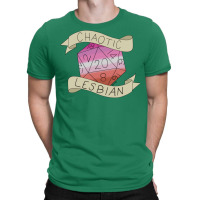 Chaotic Lesbian D20 T-shirt | Artistshot