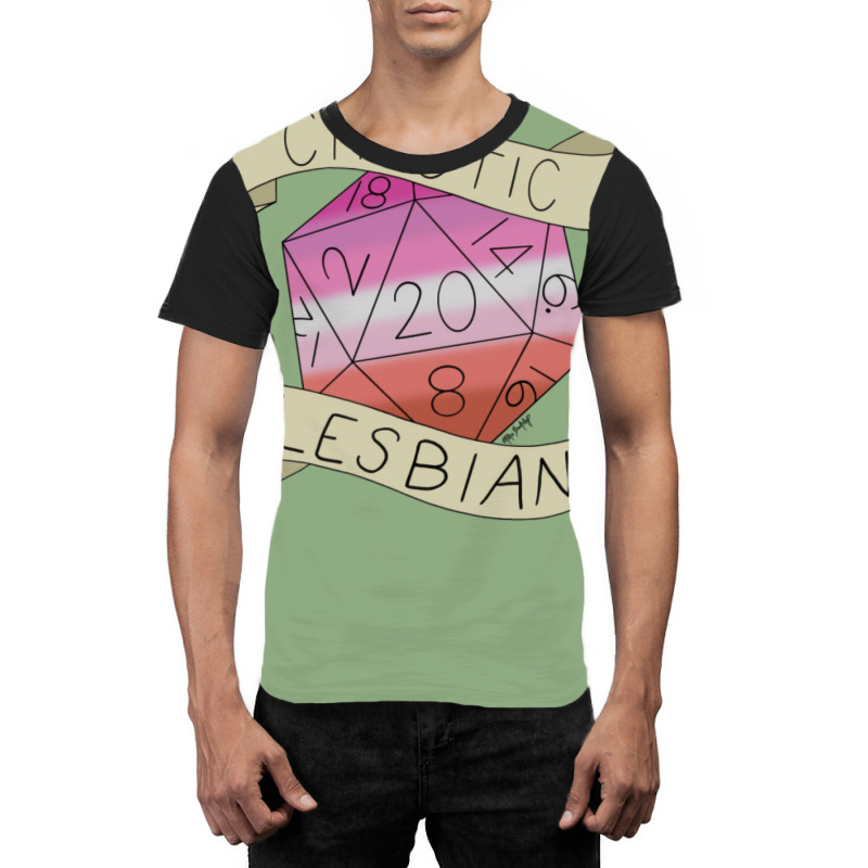 Chaotic Lesbian D20 Graphic T-shirt by filesphomp | Artistshot