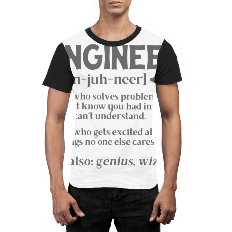 Engineer Funny Genius Civil Engineer Definition Fa Graphic T-shirt by galloywa | Artistshot