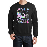 Just A Girl Who Loves Her Bearded Dragon Dragons L Crewneck Sweatshirt | Artistshot