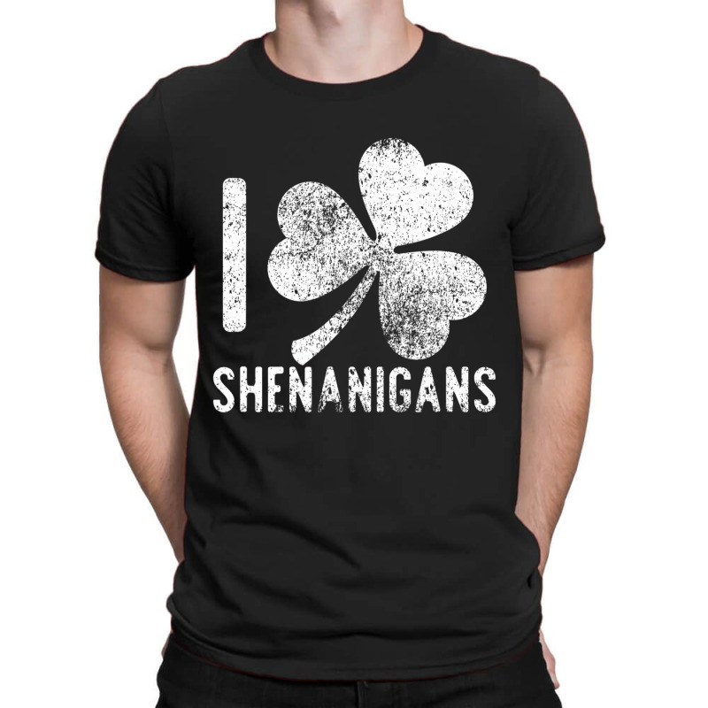 Funny I Love Shenanigans Shirt Vintage Distressed T-shirt | Artistshot